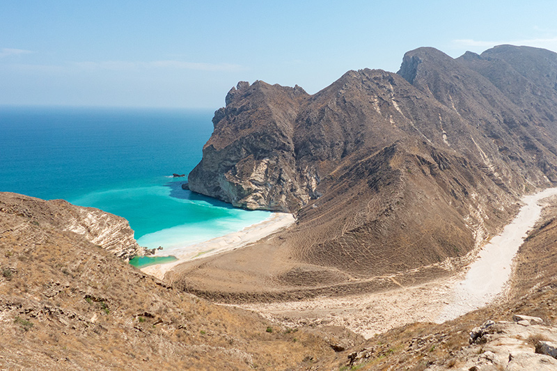 Pláž the Hidden Beach, Salalah, Omán