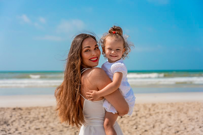 Mama s dcérou v Ománe